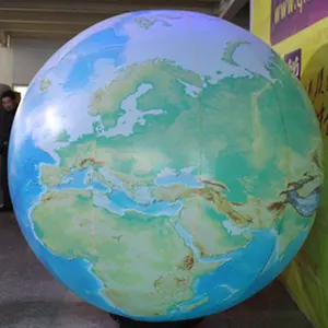 超大牛津材料充气地球仪球图设计