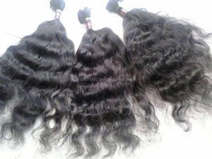 Indian Virgin Remy Hair Bulk Cabello humano sin procesar para trenzas - Product Image 2