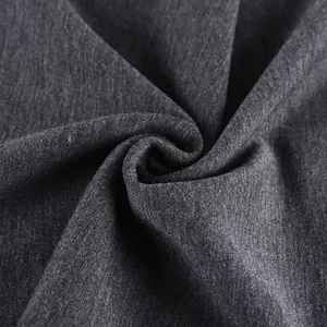 Good quality yarn dyed 75% polyester 25% rayon blend knitted interlock crepe fabric