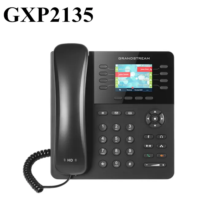 Granstream IP Phone 8 Baris, 4 Account SIP, 4 XML Diprogram Kitchen Tombol Lembut Grandstream GXP2135