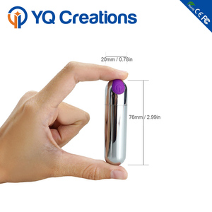 Produk Terlaris Alat Pijat Peluru Berlapis Perak dengan Lapisan Karet yang Dapat Diisi Ulang <span class=keywords><strong>Vibrator</strong></span> Peluru - Product Image 5