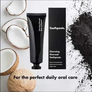 60g Wholesale Oem Private Label Natural Organic Black Bamboo Activated Charcoal Teeth Whitening Toothpaste