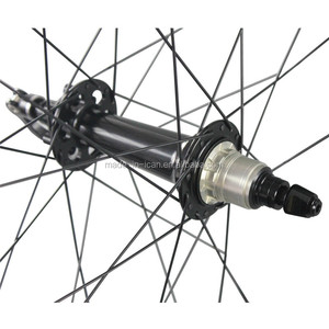 Roues de vélo gras <span class=keywords><strong>ICAN</strong></span> FW90 jaunes, jeu de roues en carbone de 90 mm - Product Image 6
