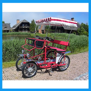 Humano Accionado Ciclo <span class=keywords><strong>Pedal</strong></span> de Cuatro Personas 3 Velocidades Cuatriciclo Surrey Bicicleta para La Venta - Product Image 1