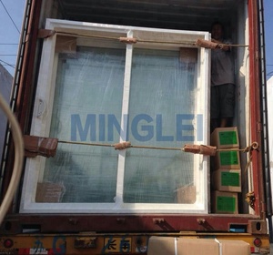 MINGLEI <span class=keywords><strong>Puerta</strong></span> Corredera de PVC de Vidrio Exterior para Patio de <span class=keywords><strong>Vinilo</strong></span> Americano - Product Image 3