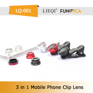 Oem Universal clip - on 3 en 1 smarphone objectif <span class=keywords><strong>grand</strong></span> <span class=keywords><strong>angle</strong></span> + fish eye + <span class=keywords><strong>macro</strong></span> pour téléphone mobile - Product Image 5