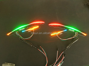 Nueva llegada anillo del halo led de flujo de color rgby kits para coche luces - Product Image 5