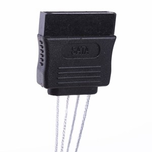 Suministro directo <span class=keywords><strong>de</strong></span> fábrica <span class=keywords><strong>de</strong></span> chapado en plata <span class=keywords><strong>cable</strong></span> 4pin a 15pin 2in1 Disco Duro conexión sata <span class=keywords><strong>cable</strong></span> - Product Image 2
