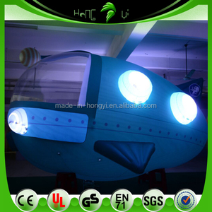 PVC lindo 3 M DIY inflable <span class=keywords><strong>Zeppelin</strong></span>/<span class=keywords><strong>LED</strong></span> hongyi personalizado inflable dirigible RC para la venta - Product Image 2