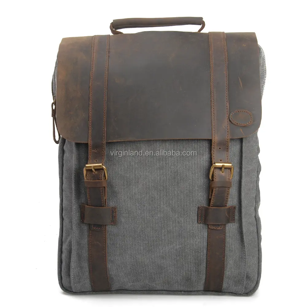 TF6820 Vintage Canvas Fabric Business Notebook bag 15.6 inch Laptop Backpack Tablet PC Backpack