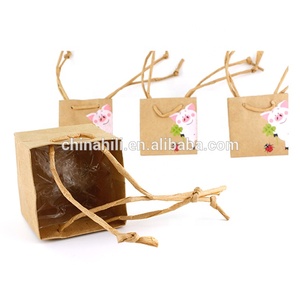 Tùy chỉnh đầy màu sắc không thấm nước hoa giấy Kraft nâu túi hiện tại với lót - Product Image 3