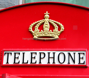 Botou Hengsheng 2015 con recubrimiento de polvo rojo de metal de acero antiguo <span class=keywords><strong>londres</strong></span> cabina de teléfono - Product Image 2
