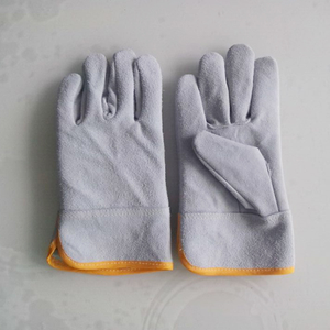 Guantes blancos de conducción Guantes DE TRABAJO DE SEGURIDAD DE cuero dividido de vaca Guantes mecánicos de búfalo - Product Image 2