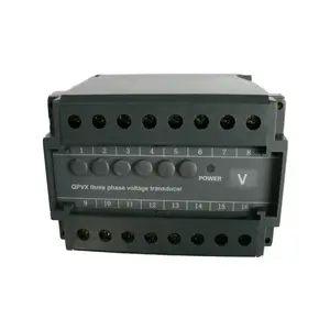 BJ-QPVX three phase isolated voltage transducer 4~20mA /0~20mA output 3 phase voltage transmitter