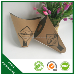 <span class=keywords><strong>Google</strong></span> proveedor al por mayor cono de papel, crepe de cono con la costumbre, recipiente de comida para llevar caja - Product Image 1