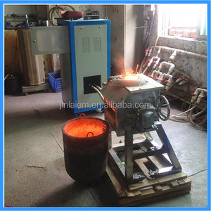 Fourneau électrique à induction pour la fusion de matériaux en cuivre et acier dorés à vendre - Product Image 2