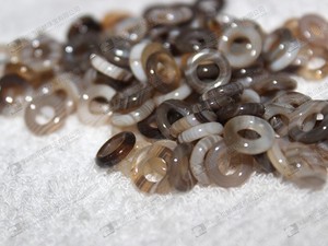 Anelli in <span class=keywords><strong>Agata</strong></span> Fasciata <span class=keywords><strong>Marrone</strong></span>, Anelli Guida Lucidi in <span class=keywords><strong>Agata</strong></span> per Canne da Pesca, per Accessori da Pesca, Vendita all'Ingrosso - Product Image 5