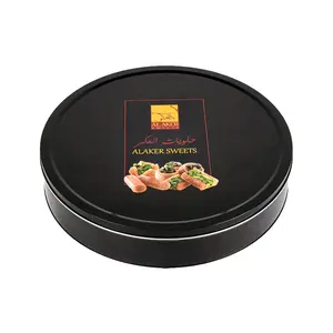 Hot selling lege biscuit tin box ronde cookie tin