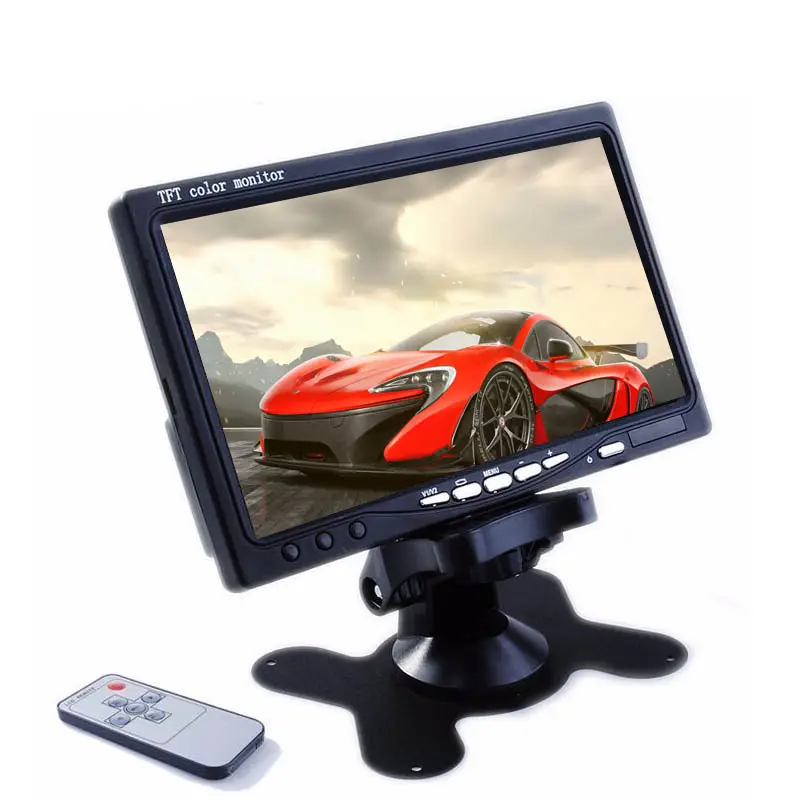 Small Car LCD Monitor 7 Inch LCD Monitor With USB AV Input For Wholesale LED monitor