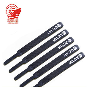 Commercio all'ingrosso della fabbrica doppio lato cavo cravatta 50 pz Per borsa eco-friendly autoadesivo gancio e <span class=keywords><strong>Loop</strong></span> fogli di tessuto diversi modelli - Product Image 1