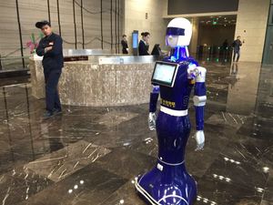 Robots <span class=keywords><strong>de</strong></span> recepción <span class=keywords><strong>de</strong></span> bancos <span class=keywords><strong>de</strong></span> centros comerciales inteligentes, superventas, 2020 - Product Image 2