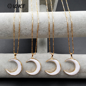 Commercio all'ingrosso nuovo arrivo WT-N972 naturale perla shell <span class=keywords><strong>collana</strong></span> pendente Bianco forma <span class=keywords><strong>di</strong></span> <span class=keywords><strong>luna</strong></span> madre <span class=keywords><strong>di</strong></span> compleanno <span class=keywords><strong>pietra</strong></span> <span class=keywords><strong>collana</strong></span> generoso - Product Image 2