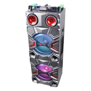 Popular p audio 12 inch subwoofer portable amplifier trolley speaker with karaoke cheap price