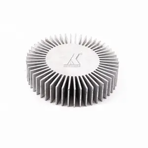 Customized Diameter 35mm Width Extruded Round Aluminium Heatsinks for LED Lamp