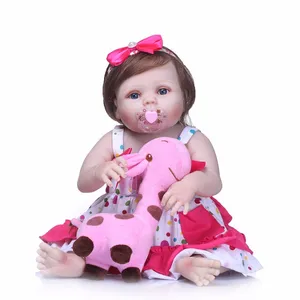NPK 22 '신생 인형 실생활 인형 인형 아기 전신 실리콘 비닐 Bebe 크리스마스 선물 현실적인 어린이 장난감