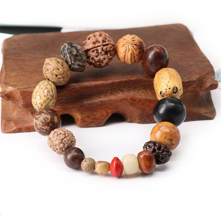 Bracciale Buddista Semi di Bodhi Premium 54 Perline Polso Mala 10mm