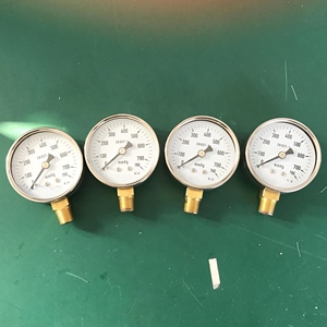 공장 가격 YZ63A 2.5 "크롬도금 케이스 MmHg 63mm 하단 연결 진공 압력 게이지 - Product Image 5