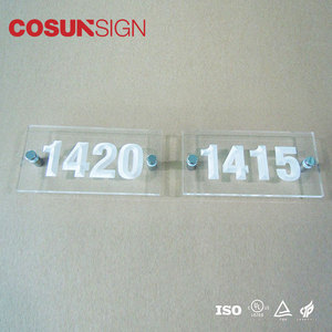 Ulzzcosun — plaque <span class=keywords><strong>de</strong></span> <span class=keywords><strong>porte</strong></span> <span class=keywords><strong>de</strong></span> bureau auto-adhésive en aluminium, composant mural pour ascenseur, auto-adhésive, en laiton, nom en métal intelligent, pour hôtel, personnalisé - Product Image 5