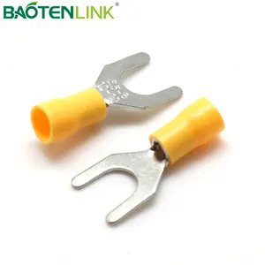 BAOTENG Crimping wire SV spade PVC terminal lugs pin type insulated wire end lugs