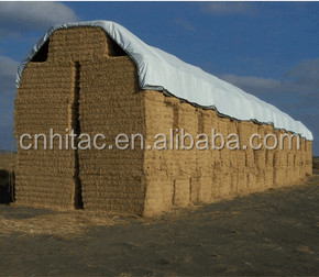 Precio de fábrica impermeable redondo fardos de heno cubierta lona estilo liso - Product Image 6