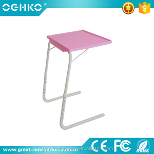 Ajustable pequeña computadora de tamaño <span class=keywords><strong>plegable</strong></span> Escritorio de <span class=keywords><strong>mesa</strong></span> portátil con sostenedor de taza - Product Image 3