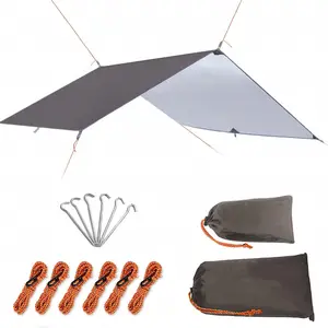 Ultralicht Canvas Tent Heavy Duty Zeildoek Grondzeil China Polyester Andere Stof Geweven Effen Beschermkap Garen Geverfd