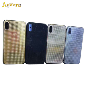 Carcasa de platino con incrustaciones de diamante completo chapado en oro de 24K para carcasas de teléfonos móviles premium <span class=keywords><strong>iPhone</strong></span> <span class=keywords><strong>XS</strong></span> - Product Image 6