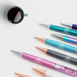 Stylos à bille, stylo en métal or <span class=keywords><strong>rose</strong></span>, recharges <span class=keywords><strong>de</strong></span> stylo, paillettes brillantes, verre <span class=keywords><strong>de</strong></span> sable, stylo publicitaire, encre noire pour fournitures <span class=keywords><strong>de</strong></span> <span class=keywords><strong>bureau</strong></span> - Product Image 6