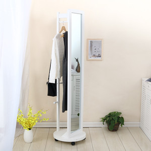 Espejo de Cuerpo Entero con Ruedas, Mueble de Salón, Espejo Vertical de Última Generación para Vestir - Product Image 4