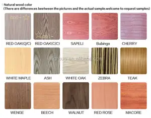 1.5MM--25MM mawar merah veneer mewah kayu lapis untuk furniture 