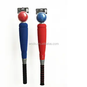 Sport speelgoed leverancier rubber foam vat softbal bat kids mini foam honkbalknuppels