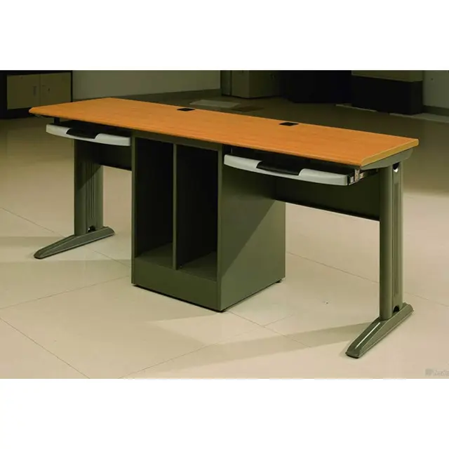 安い学校用家具2人用シートシンプルなデザインオフィスコンピュータテーブル