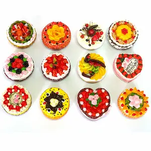 Nuevo diseño de alta calidad de souvenirs turísticos lindo pastel 3d resina imán de nevera para la decoración de la casa