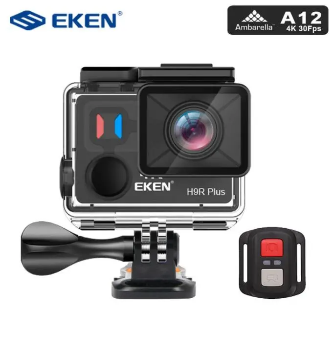 EKEN H9R Plus Action Camera Ultra HD 4K Ambarella A12 4k/30fps 1080p/60fps waterproof wifi sport Camera for Panasonic 34112 14MP