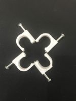 ¡Venta al por mayor! ¡precio de fábrica! Clips de Cable de 8mm para sujetar cables, clavo Coaxial en tachuelas