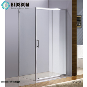 Hangzhou Blossom 1200mm coulissantes <span class=keywords><strong>obscure</strong></span> verre porte de douche avec en12150-1 - Product Image 3