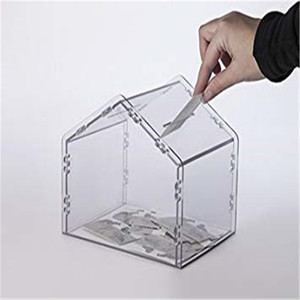 Caja de Sorteo Cuadrada Personalizada de Acrílico Transparente, Cajas de Recolección de Votaciones, Caja de Almacenamiento de Dinero - Product Image 6