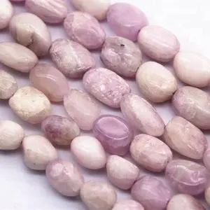 Perles de pierre de Kunzite violette naturelle pour la fabrication de bijoux, vente en gros, 8-12mm