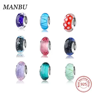 murano beads bracelet charm jewelry 925 sterling silver 03369