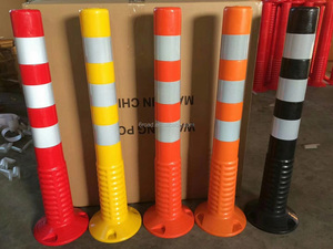Bolardo de tráfico CE 1,2 m, poste de resorte, señales de tráfico delineador de resorte poste elástico T-<span class=keywords><strong>flex</strong></span> poste de advertencia de PU Flexible - Product Image 5